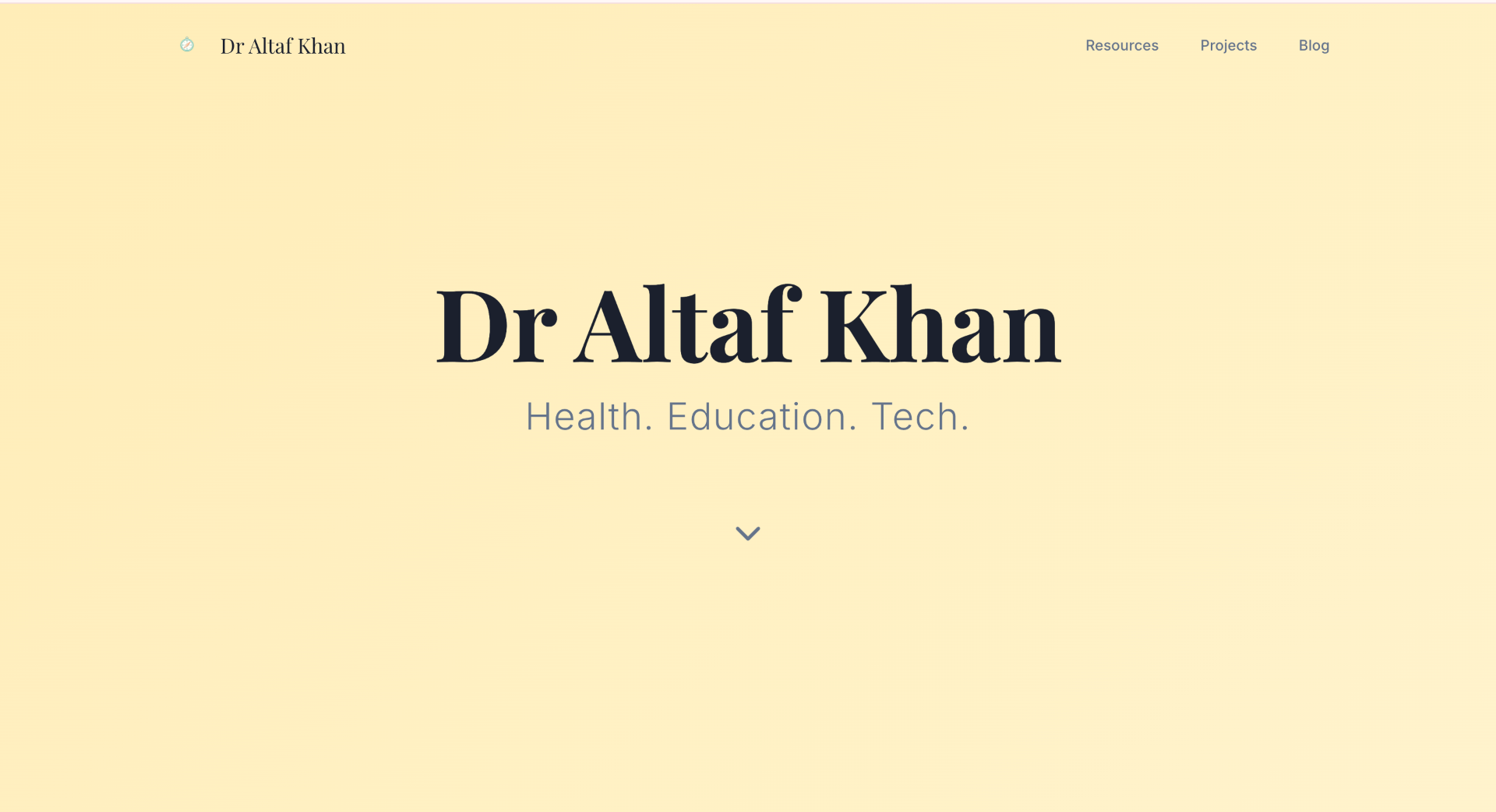 Dr Altaf Khan | Health. Education. Tech